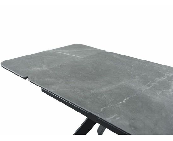 Стол «Леон» Bayona Grey Natural, каркас черный, изображение 11 | Интернет магазин мебели и декора LifeDekor