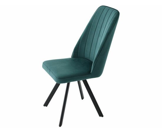 Стул «Silvio», Монолит Эмеральд, опоры черные, изображение 12 | Интернет магазин мебели и декора LifeDekor