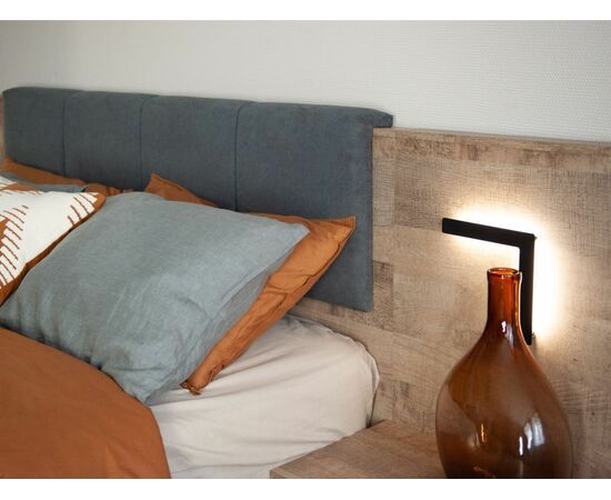 Спальня «Стокгольм» 4дв шк, Дуб гранж песочный/железный камень, изображение 14 | Интернет магазин мебели и декора LifeDekor