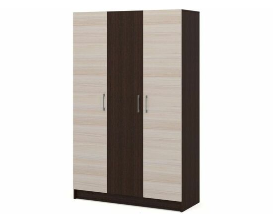 Шкаф «Алёна» 3дв (без зеркал), Венге/Дуб молочный | Интернет магазин мебели и декора LifeDekor