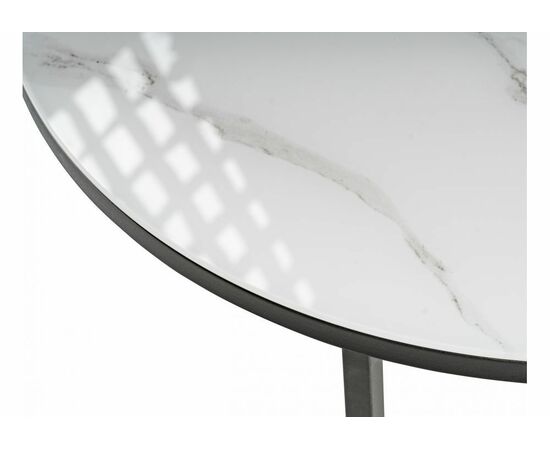 Журнальный стол Плумерия белый мрамор / черный, изображение 4 | Интернет магазин мебели и декора LifeDekor