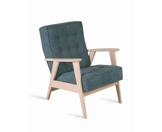 Кресло РЕТРО (беленый дуб / RS 29 - бирюзовый) | Интернет магазин мебели и декора LifeDekor