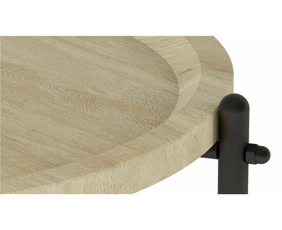 Стол журнальный Кнуд (Дуб санремо/Чёрный), изображение 3 | Интернет магазин мебели и декора LifeDekor