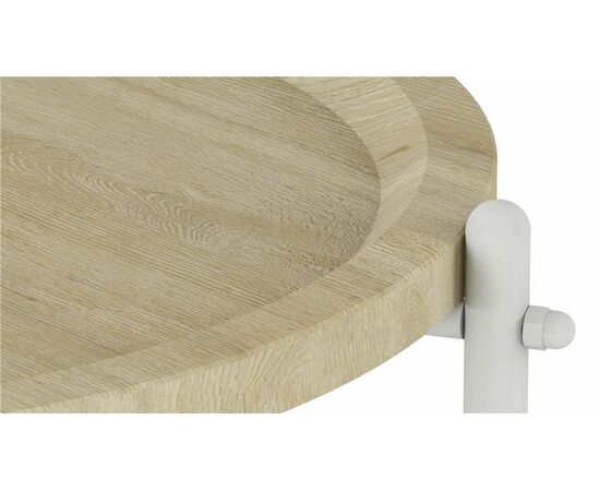 Стол журнальный Кнуд (Дуб санремо/Белый), изображение 2 | Интернет магазин мебели и декора LifeDekor