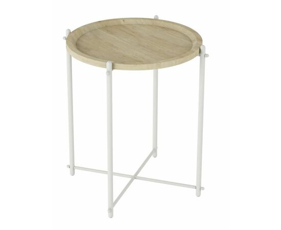 Стол журнальный Кнуд (Дуб санремо/Белый) | Интернет магазин мебели и декора LifeDekor