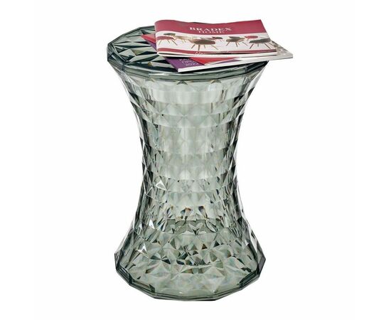 Стул-пуф Stone прозрачный серый, Цвет: Серый, изображение 6 | Интернет магазин мебели и декора LifeDekor