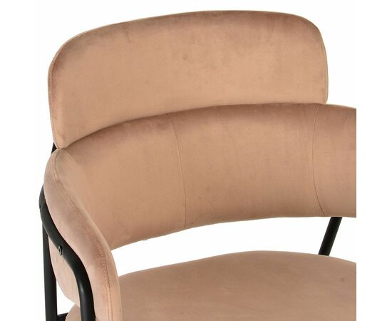 Стул Napoli латте с черными ножками, Цвет: Латте, изображение 5 | Интернет магазин мебели и декора LifeDekor