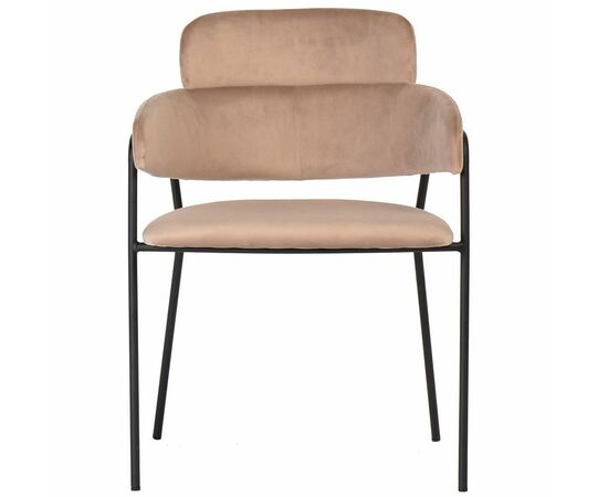 Стул Napoli латте с черными ножками, Цвет: Латте, изображение 2 | Интернет магазин мебели и декора LifeDekor