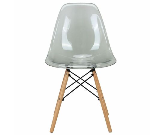 Стул Eames прозрачный серый, Цвет: Светло-серый, изображение 2 | Интернет магазин мебели и декора LifeDekor