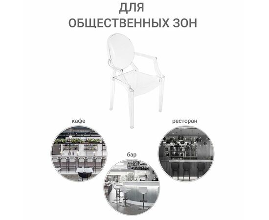 Стул Louis Ghost прозрачный, Цвет: Прозрачный, изображение 10 | Интернет магазин мебели и декора LifeDekor