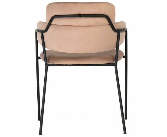 Стул Napoli латте с черными ножками, Цвет: Латте, изображение 4 | Интернет магазин мебели и декора LifeDekor