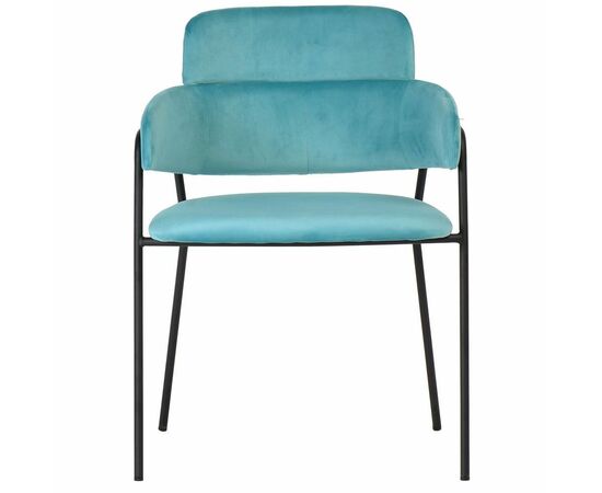 Стул Napoli светло-бирюзовый с чёрными ножками, Цвет: Светло-бирюзовый, изображение 2 | Интернет магазин мебели и декора LifeDekor