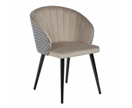 Стул Paola латте с жаккардом | Интернет магазин мебели и декора LifeDekor