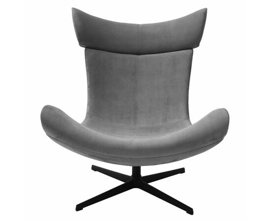 Кресло TORO серый, искусственная замша, изображение 2 | Интернет магазин мебели и декора LifeDekor