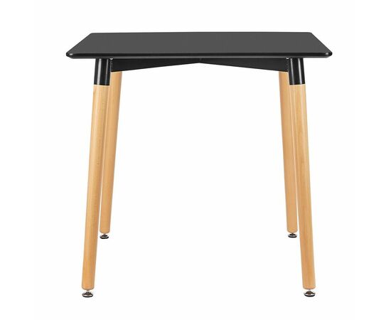 Стол Summer 80х80x75см, чёрный, Цвет: Черный, изображение 2 | Интернет магазин мебели и декора LifeDekor