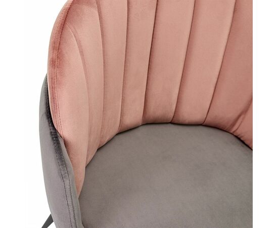 Стул Peki серый, пудровый, Цвет: Пудровый, изображение 5 | Интернет магазин мебели и декора LifeDekor
