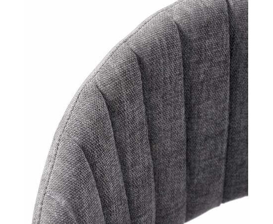 Стул Turin серый вельвет с чёрными ножками, изображение 5 | Интернет магазин мебели и декора LifeDekor