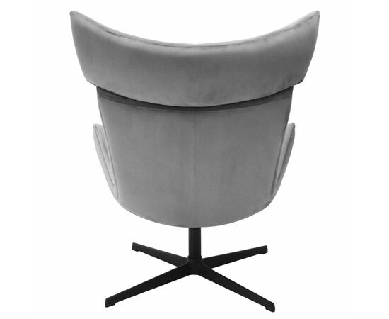 Кресло TORO серый, искусственная замша, изображение 5 | Интернет магазин мебели и декора LifeDekor