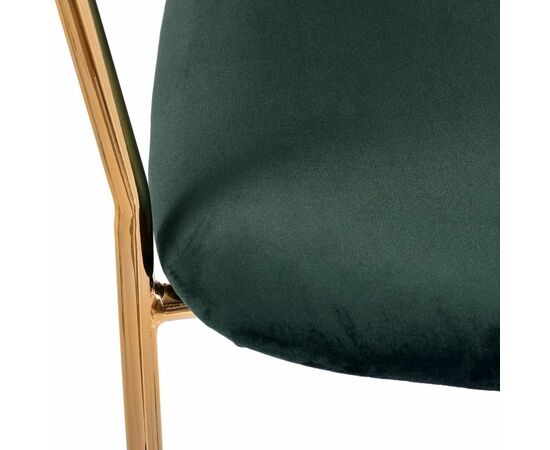 Стул Turin зеленый с золотыми ножками, изображение 5 | Интернет магазин мебели и декора LifeDekor