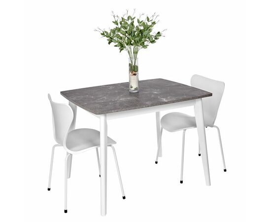 Стул Seven Style белый с белыми ножками, изображение 7 | Интернет магазин мебели и декора LifeDekor