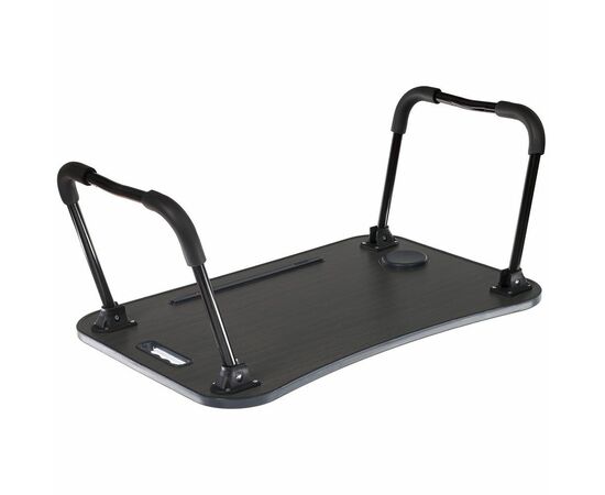 Стол складной с подстаканником «ЛАЙТ», 59,5x39,5x26,4см, мдф, металл, темн. дерево, чёрный, изображение 4 | Интернет магазин мебели и декора LifeDekor