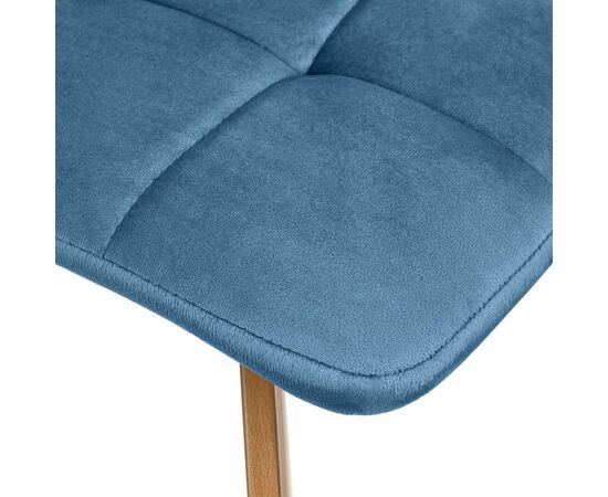 Стул Easy тёмно-бирюзовый с ножками под дерево, изображение 5 | Интернет магазин мебели и декора LifeDekor