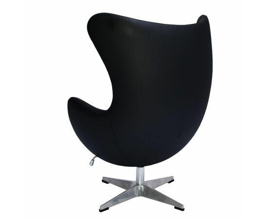 Кресло EGG STYLE CHAIR чёрный, натуральная кожа, изображение 4 | Интернет магазин мебели и декора LifeDekor
