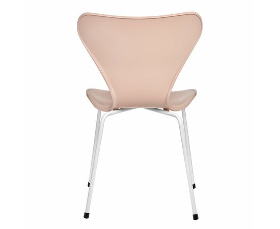 Стул Seven Style пудровый с белыми ножками, изображение 4 | Интернет магазин мебели и декора LifeDekor
