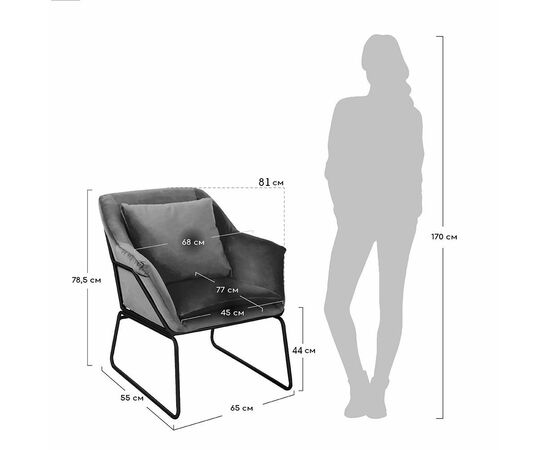 Кресло ALEX зеленый, изображение 5 | Интернет магазин мебели и декора LifeDekor