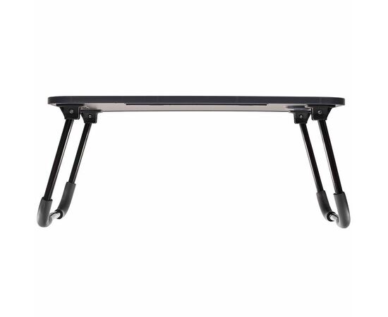 Стол складной с подстаканником «ЛАЙТ», 59,5x39,5x26,4см, мдф, металл, темн. дерево, чёрный, изображение 2 | Интернет магазин мебели и декора LifeDekor