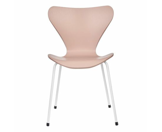 Стул Seven Style пудровый с белыми ножками, изображение 2 | Интернет магазин мебели и декора LifeDekor