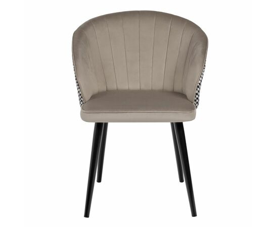 Стул Paola латте с жаккардом, изображение 2 | Интернет магазин мебели и декора LifeDekor