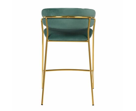 Стул полубарный Turin мятный с золотыми ножками, изображение 4 | Интернет магазин мебели и декора LifeDekor
