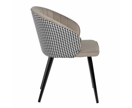 Стул Paola латте с жаккардом, изображение 3 | Интернет магазин мебели и декора LifeDekor