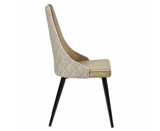 Стул Dave оливковый с жаккардом, изображение 3 | Интернет магазин мебели и декора LifeDekor