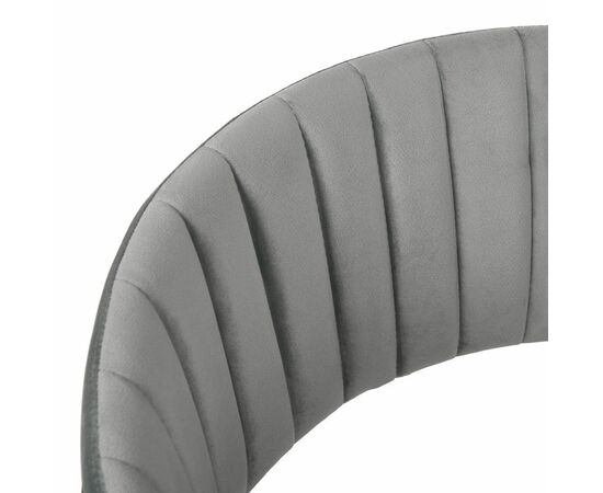 Стул полубарный Turin серый с золотыми ножками, изображение 5 | Интернет магазин мебели и декора LifeDekor