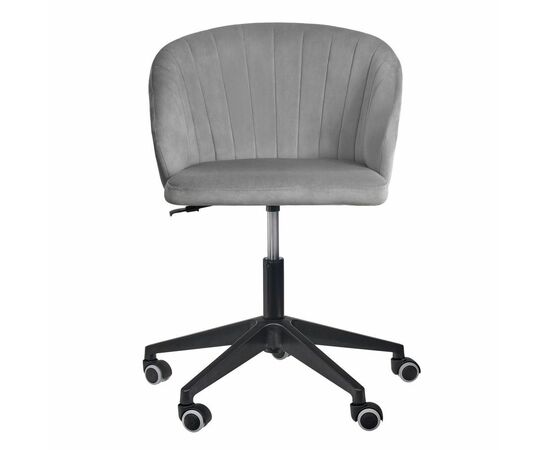 Стул Paola вращающийся на колесиках темно-серый, изображение 2 | Интернет магазин мебели и декора LifeDekor