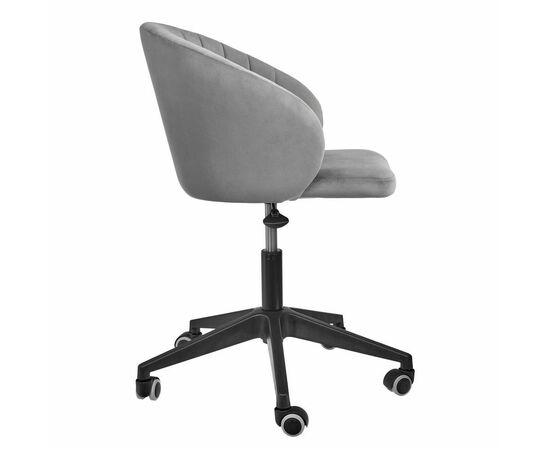 Стул Paola вращающийся на колесиках темно-серый, изображение 3 | Интернет магазин мебели и декора LifeDekor