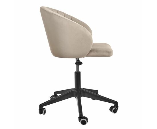 Стул Paola вращающийся на колесиках латте, изображение 3 | Интернет магазин мебели и декора LifeDekor