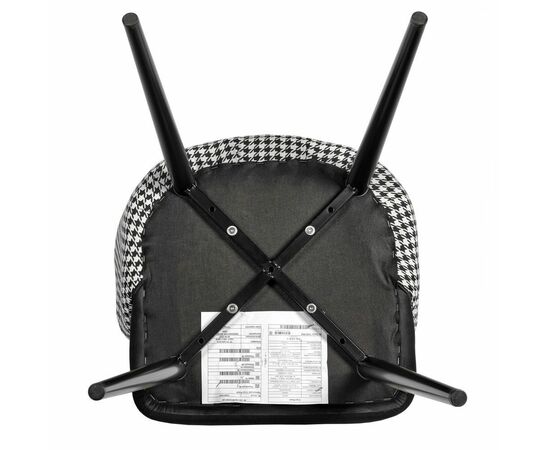 Стул Paola чёрный с жаккардом, изображение 9 | Интернет магазин мебели и декора LifeDekor