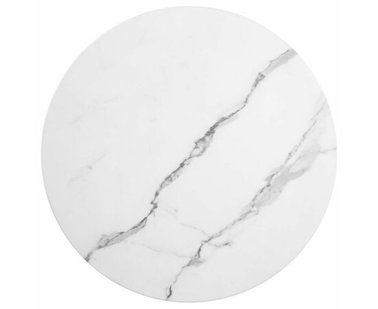 Набор кофейных столиков Tango белый мрамор с чёрными ножками, 2шт, изображение 6 | Интернет магазин мебели и декора LifeDekor