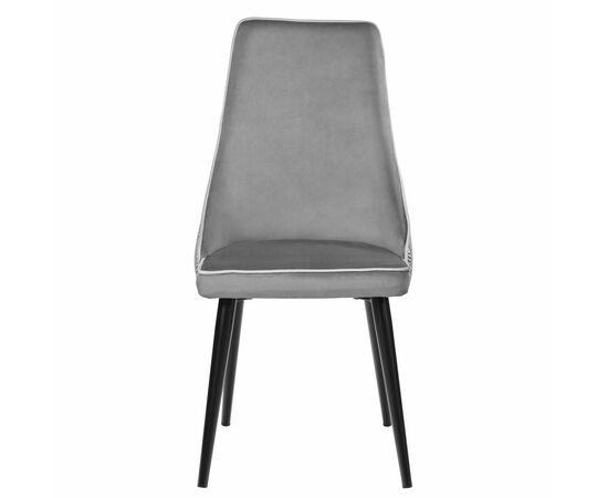 Стул Dave серый с жаккардом, изображение 2 | Интернет магазин мебели и декора LifeDekor