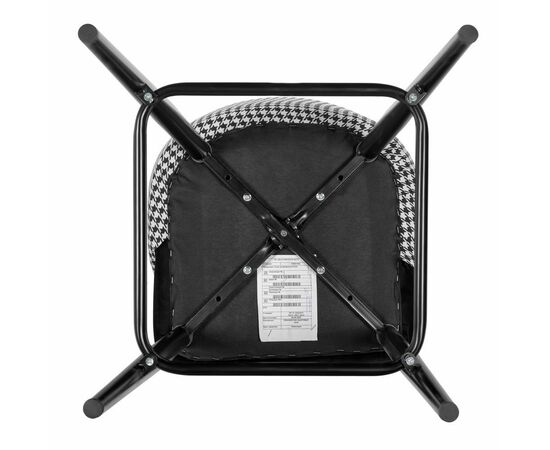 Стул полубарный Paola чёрный с жаккардом, изображение 9 | Интернет магазин мебели и декора LifeDekor