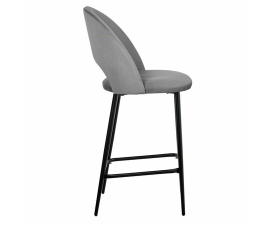 Стул полубарный Leo темно-серый, изображение 3 | Интернет магазин мебели и декора LifeDekor