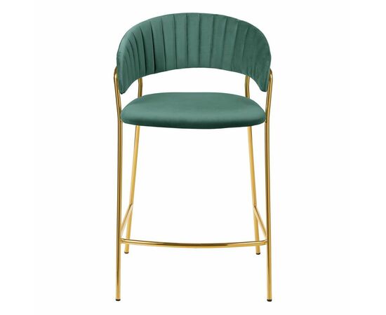 Стул полубарный Turin мятный с золотыми ножками, изображение 2 | Интернет магазин мебели и декора LifeDekor