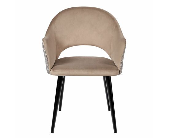 Стул Bruno латте с жаккардом, изображение 2 | Интернет магазин мебели и декора LifeDekor