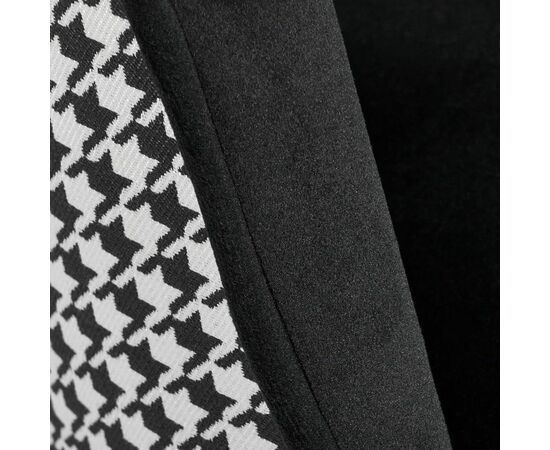 Стул Leo чёрный с жаккардом, изображение 5 | Интернет магазин мебели и декора LifeDekor