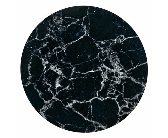 Набор кофейных столиков Tango чёрный мрамор с чёрными ножками, 2шт, изображение 9 | Интернет магазин мебели и декора LifeDekor