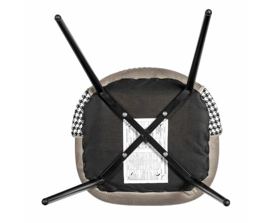 Стул Leo латте с жаккардом, изображение 9 | Интернет магазин мебели и декора LifeDekor