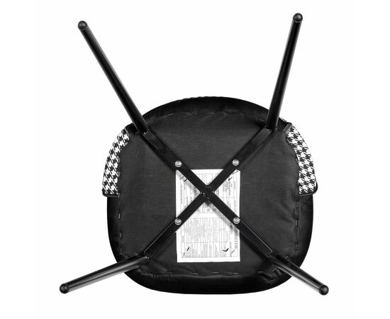 Стул Leo чёрный с жаккардом, изображение 9 | Интернет магазин мебели и декора LifeDekor